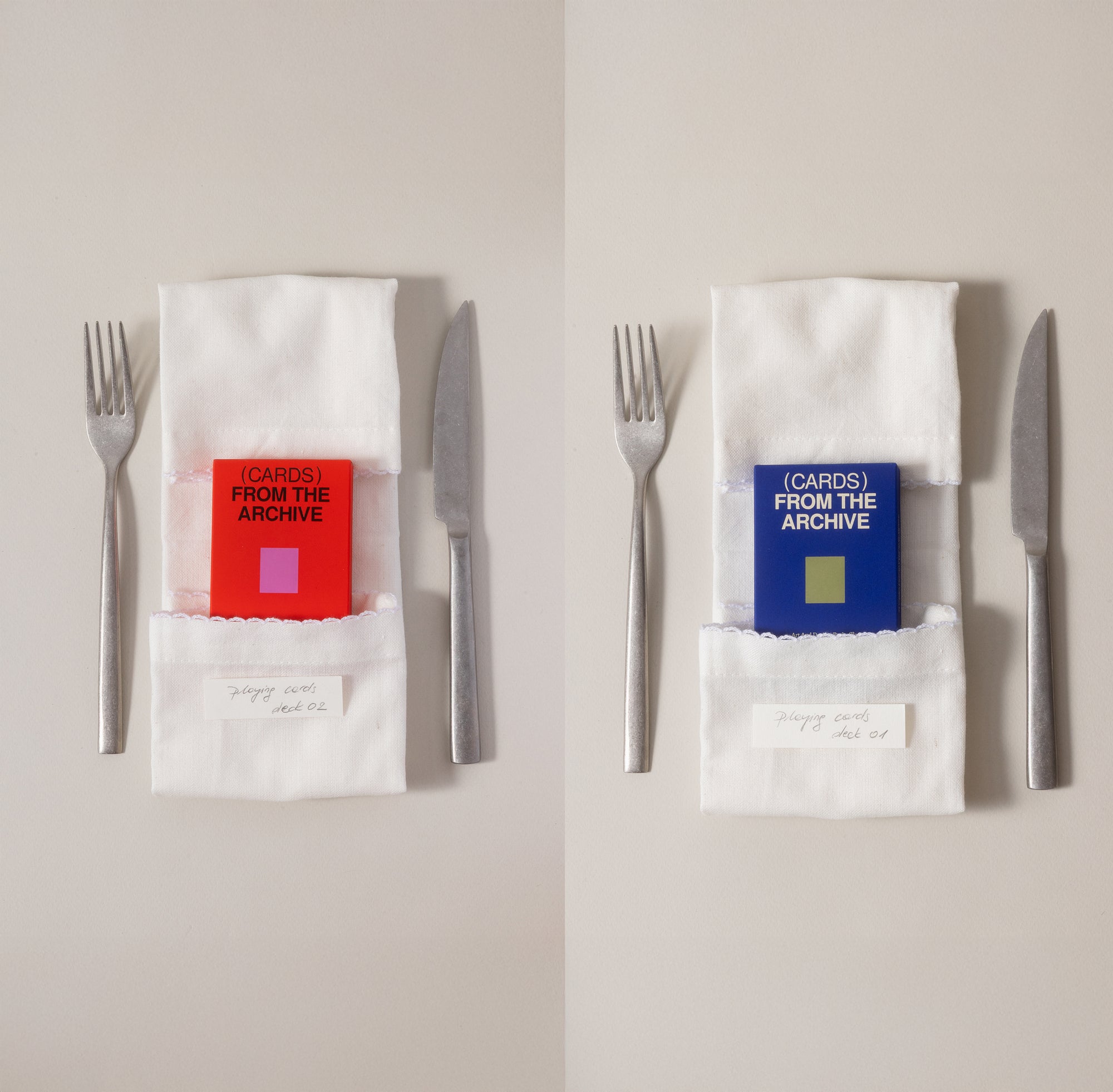 Playing Cards - From The Archive 2 Decks ( Blue & Red )